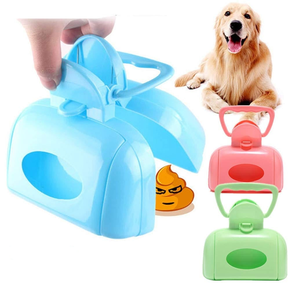 Portable jaw pet poop scooper