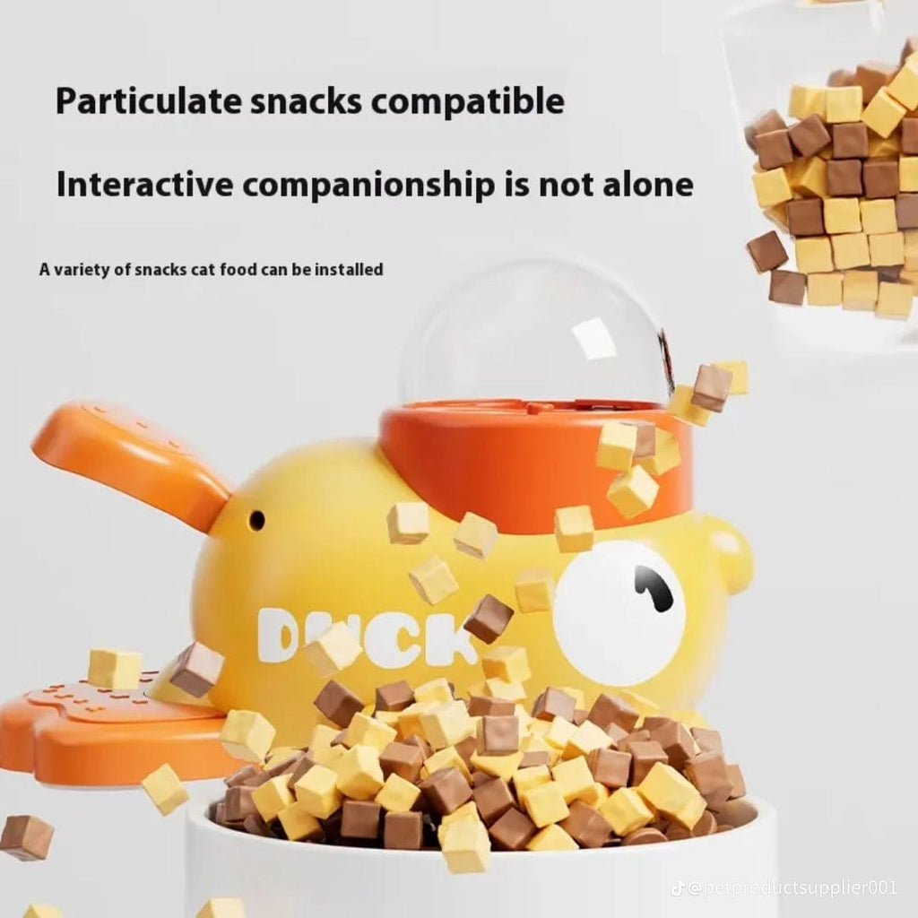 Interactive Press-to-Spin Dog Treat Dispenser Toy