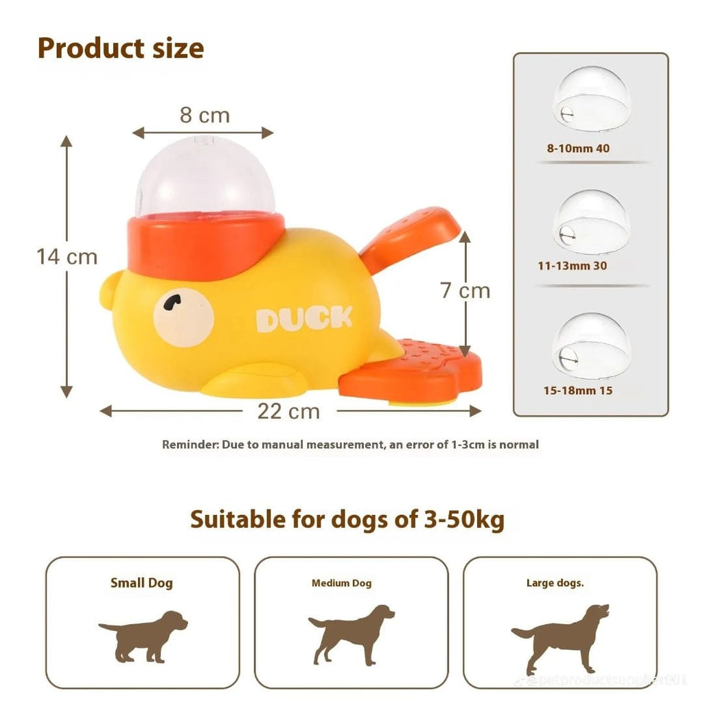 Interactive Press-to-Spin Dog Treat Dispenser Toy